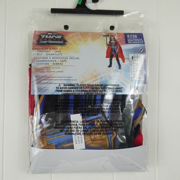 Marvel Thor Love & Thunder Boys Costume Medium 8-10 - Picture 3 of 8